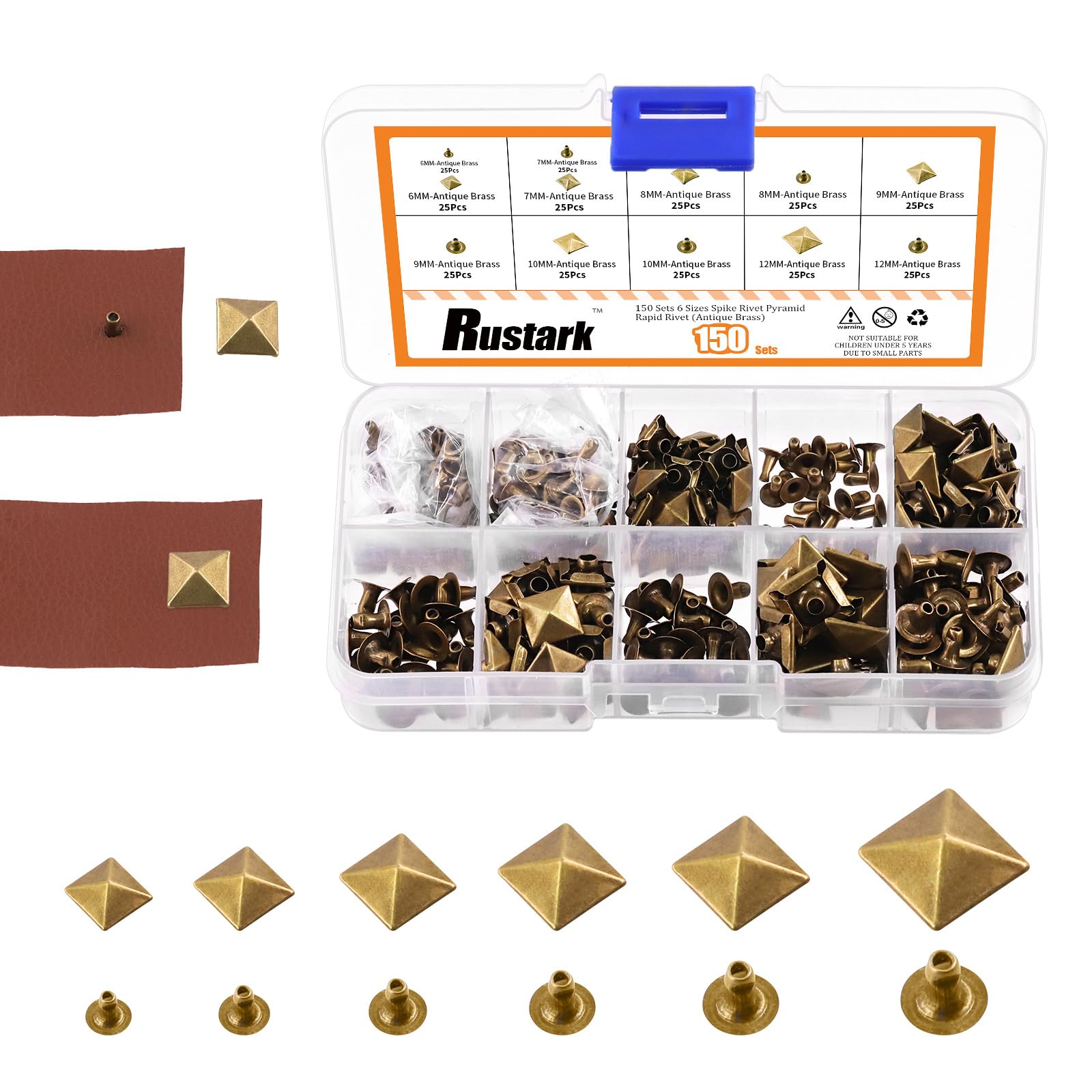 Amazon.com: Rustark 150 Sets 6 Sizes 6mm 7mm 8mm 9mm 10mm 12mm
